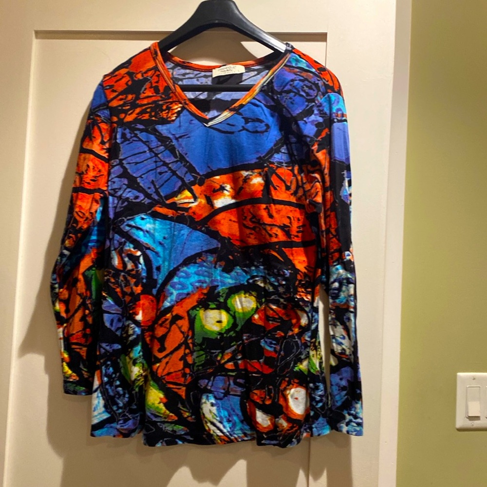 Ladies large long sleeved top by Orientique Naturally Australian
